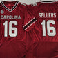 S.Carolina Fighting Gamecocks #16 LaNorris Sellers Garnet Stitched American College Jerseys