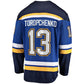 St.L.Blues #13 Alexey Toropchenko Fanatics Home Breakaway Jersey - Blue Stitched American Hockey Jerseys