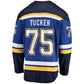 St.L.Blues #75 Tyler Tucker Fanatics Home Premier Breakaway Player Jersey - Blue Stitched American Hockey Jerseys
