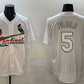 St. Louis Cardinals #5 Albert Pujols White Cool Base Stitched Baseball Jersey