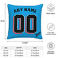 Custom Miami Marlins Pillow Decorative Throw Pillow Case - Print Personalized Football Team Fans Name & Number Birthday Gift Football Pillows