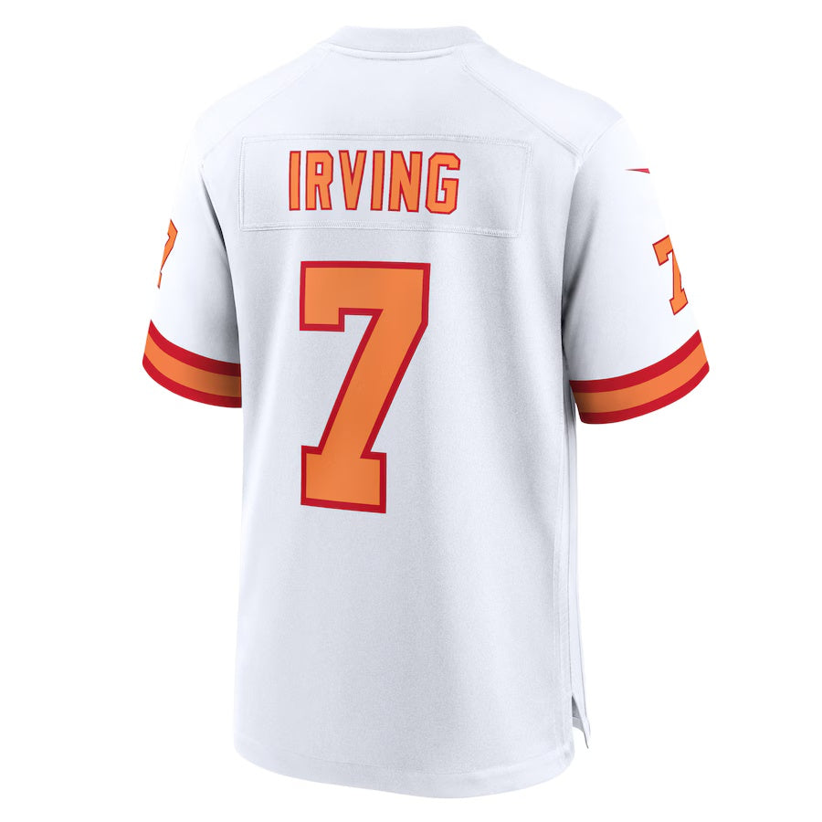 TB.Buccaneers #7 Bucky Irving '76 White 50th Season Game Stitched American Football Jerseys