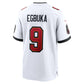 TB.Buccaneers #9 Emeka Egbuka White 50th Season Patch Game Stitched American Football Jerseys