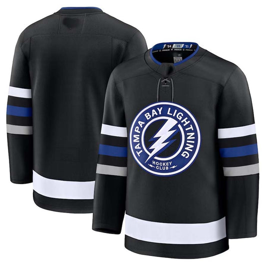 TB.Lightning Fanatics Alternate Premium Jersey - Black Stitched American Hockey Jerseys