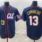 Tampa Bay Rays American League #13 Junior Caminero Navy 2025 All-Star Edition Limited Stitched Baseball Jersey