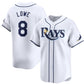 Tampa Bay Rays #8 Brandon Lowe White Home Limited Stitched Baseball Jersey