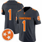 T.Volunteers #1 Charcoal F.U.S.E. Stitched American College Jerseys
