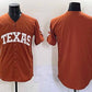 T.Longhorns Blank Orange Stitched American College Jerseys