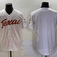 T.Longhorns Blank White Pinstripe 2025 Softball National Champions Stitched American College Jerseys
