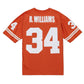 T.Longhorns #34 Ricky Williams Mitchell & Ness Throwback Jersey - Texas Orange American College Jerseys