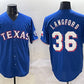 Texas Rangers #36 Wyatt Langford Royal Cool Base Limited Stitched Baseball Jersey