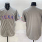 Texas Rangers Blank Gray With Patch Cool Base Stitched Baseball Jersey