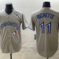 Toronto Blue Jays #11 Bo Bichette Gray 2025 World Series Home Cool Base Stitched Baseball Jersey
