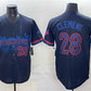 Toronto Blue Jays #28 Ernie Clement Navy 2024 City Connect Limited Stitched Baseball Jersey