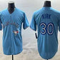 Toronto Blue Jays #30 Alejandro Kirk Light Blue Cool Base Stitched Baseball Jersey