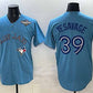 Toronto Blue Jays #39 Trey Yesavage Blue 2025 World Series Home Cool Base Stitched Baseball Jersey