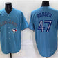 Toronto Blue Jays #47 Addison Barger Blue Cool Base Stitched Baseball Jersey