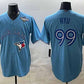 Toronto Blue Jays #99 Hyun-jin Ryu Blue 2025 World Series Cool Base Stitched Baseball Jersey