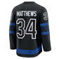 T.Maple Leafs #34 Auston Matthews Fanatics Captain Patch Alternate Premium Jersey - Black Stitched American Hockey Jerseys