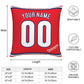 Custom Philadelphia Phillies Pillow Decorative Throw Pillow Case - Print Personalized Football Team Fans Name & Number Birthday Gift Football Pillows