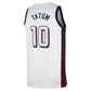 USA Basketball #10 Jayson Tatum 2024 Swingman Player Jersey - White American Basketball Jersey