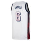 USA Basketball #6 LeBron James Unisex 2024 Swingman Player Jersey - White American Basketball Jersey