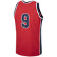 USA Basketball #9 Michael Jordan Mitchell & Ness 1984 Authentic Jersey - Red American Basketball Jersey