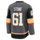 V.Golden Knights #61 Mark Stone Fanatics Alternate Premium Jersey - Gray Stitched American Hockey Jerseys
