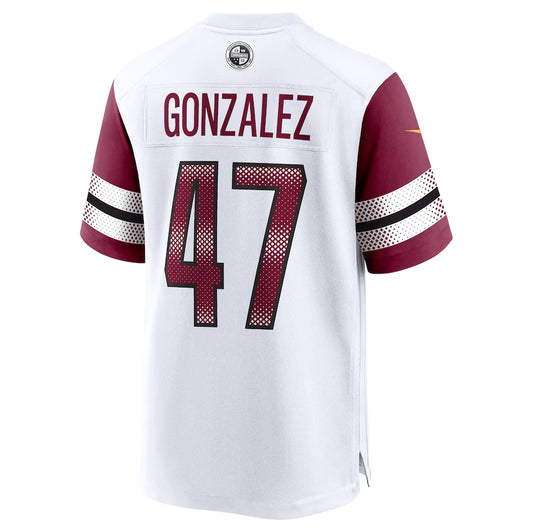 W.Commanders #47 Zane Gonzalez White Game Stitched American Football Jerseys