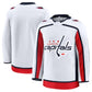 W.Capitals Fanatics Away Premium Jersey - White Stitched American Hockey Jerseys
