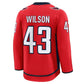 W.Capitals #43 Tom Wilson Fanatics Home Premium Jersey - Red Stitched American Hockey Jerseys