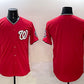Washington Nationals Blank Red Limited Stitched Baseball Jersey