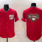 Washington Nationals Team Big Logo Red Limited Stitched Baseball Jersey