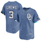Washington Nationals #3 Dylan Crews Blue 2025 City Connect Limited Stitched Baseball Jersey
