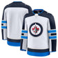 W.Jets Fanatics Away Premium Jersey - White Stitched American Hockey Jerseys