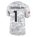 A.Falcons #1 Tua Tagovailoa Player Camo Salute to Service Limited BALCE Stitched Jerseys