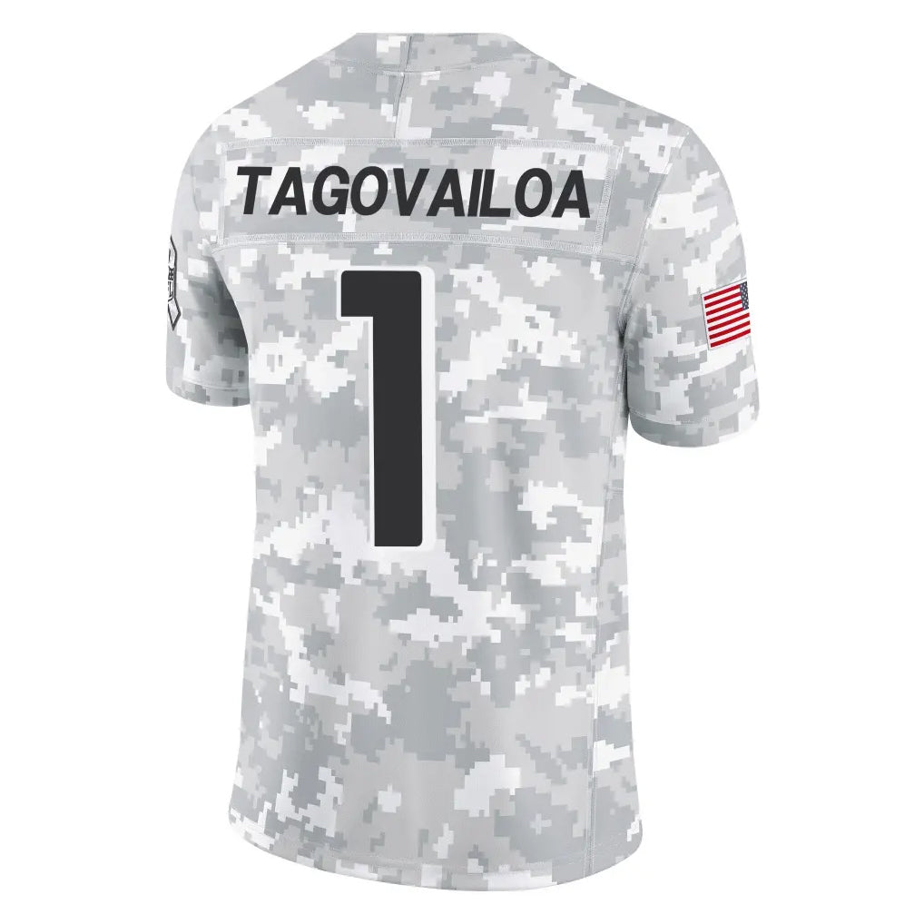 A.Falcons #1 Tua Tagovailoa Player Camo Salute to Service Limited BALCE Stitched Jerseys