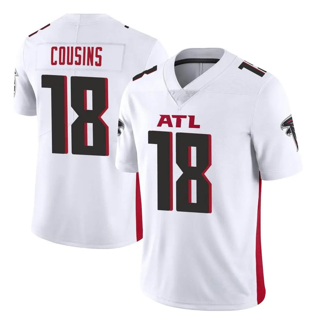 A.Falcons #18 Kirk Cousins Player White Vapor Untouchable Limited Home Game BALCE Stitched Jerseys