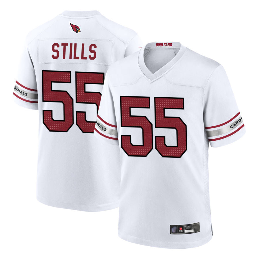 A.Cardinals #55 Dante Stills Player White Home Game BALCE Stitched Jerseys