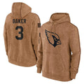 A.Cardinals #3 Budda Baker Player Brown Salute To Service Limited Hoodies BALCE Stitched Jerseys