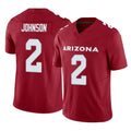 A.Cardinals #2 Will Johnson Player Cardinal Vapor F.U.S.E. Limited Home Game BALCE Stitched Jerseys