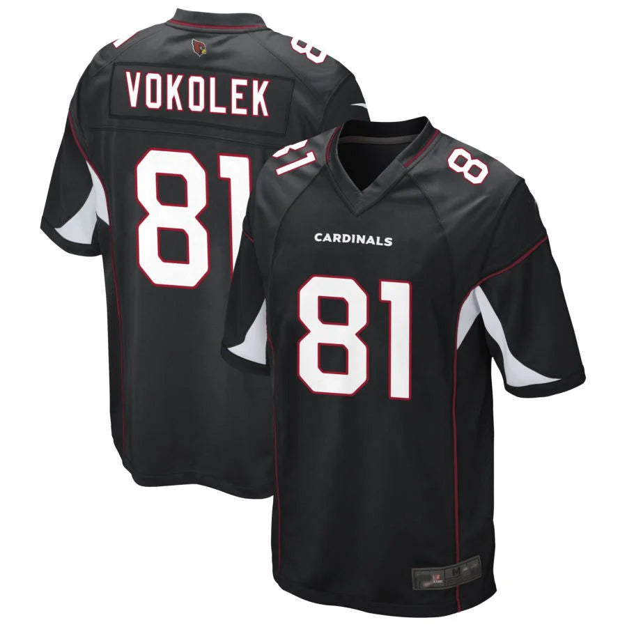A.Cardinals #81 Travis Vokolek Player Black Game BALCE Stitched Jerseys