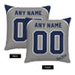 Custom New York Yankees Pillow Decorative Throw Pillow Case - Print Personalized Football Team Fans Name & Number Birthday Gift Football Pillows