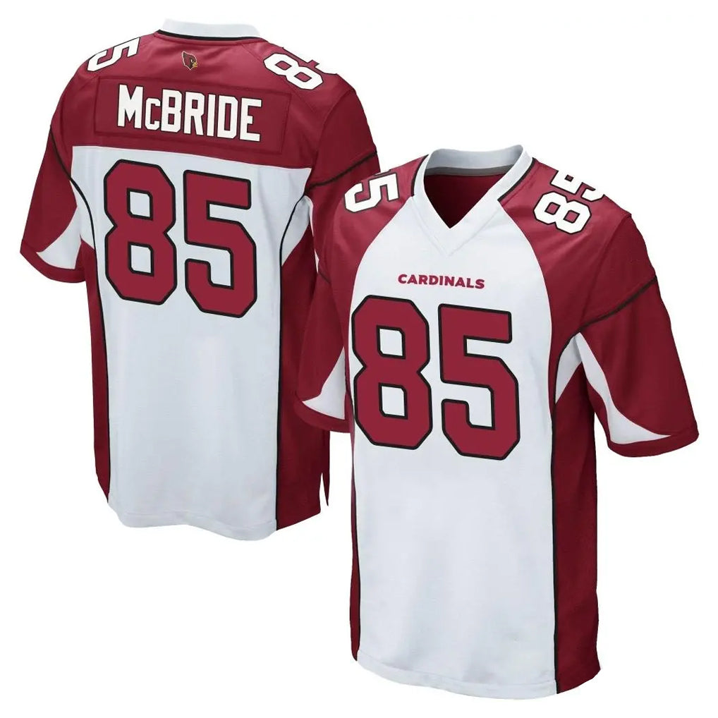 A.Cardinals #85 Trey McBride Player White Cardinal Home Game BALCE Stitched Jerseys