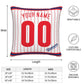 Custom Philadelphia Phillies Pillow Decorative Throw Pillow Case - Print Personalized Football Team Fans Name & Number Birthday Gift Football Pillows
