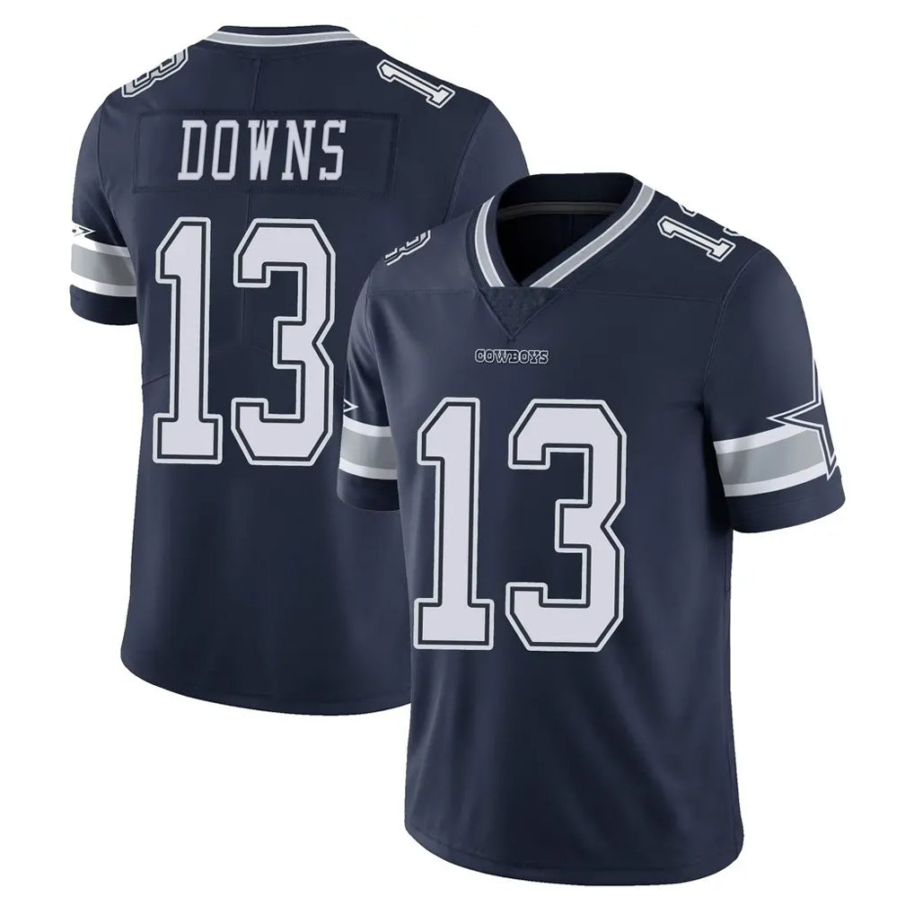 D.Cowboys #13 Caleb Downs Player Navy Vapor Untouchable Limited Home Game BALCE Stitched Jerseys