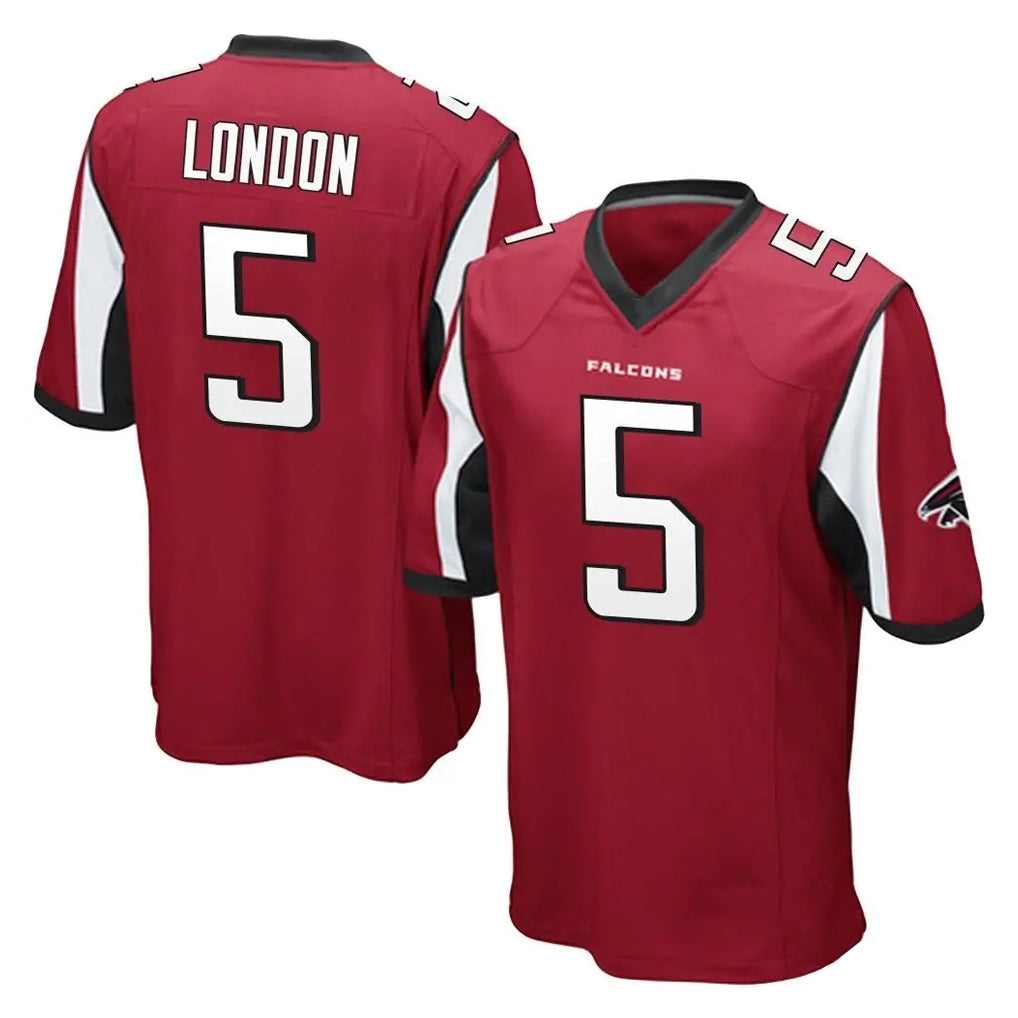 A.Falcons #5 Drake London Player Red Color Vapor Home Game BALCE Stitched Jerseys