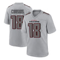 A.Falcons #18 Kirk Cousins Branch Player Gray Fashion Home Game BALCE Stitched Jerseys