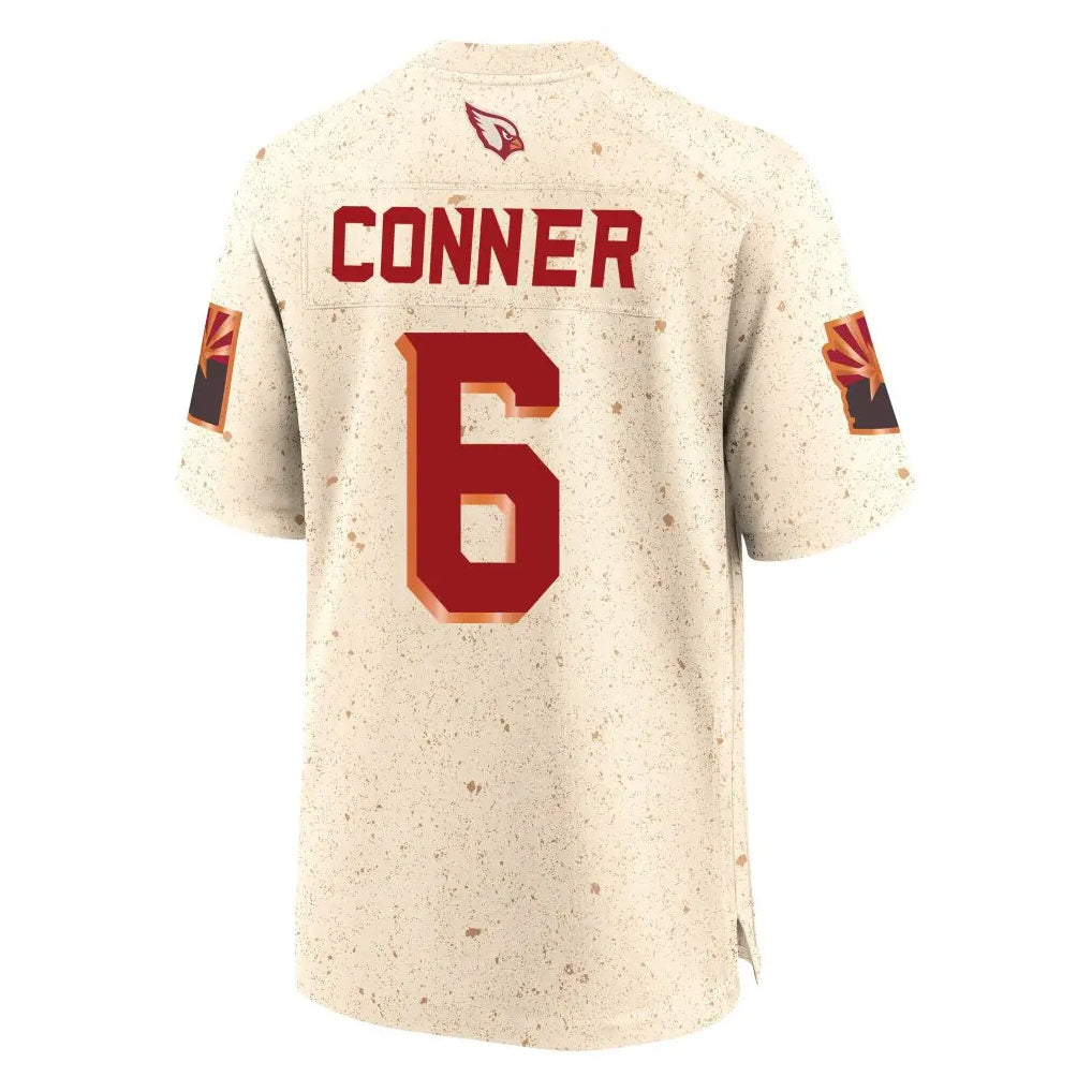 A.Cardinals #6 James Conner Player Cream Rivalries Collection Game BALCE Stitched Jerseys