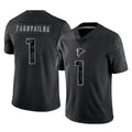 A.Falcons #1 Tua Tagovailoa Player Black RFLCTV Limited Game BALCE Stitched Jerseys